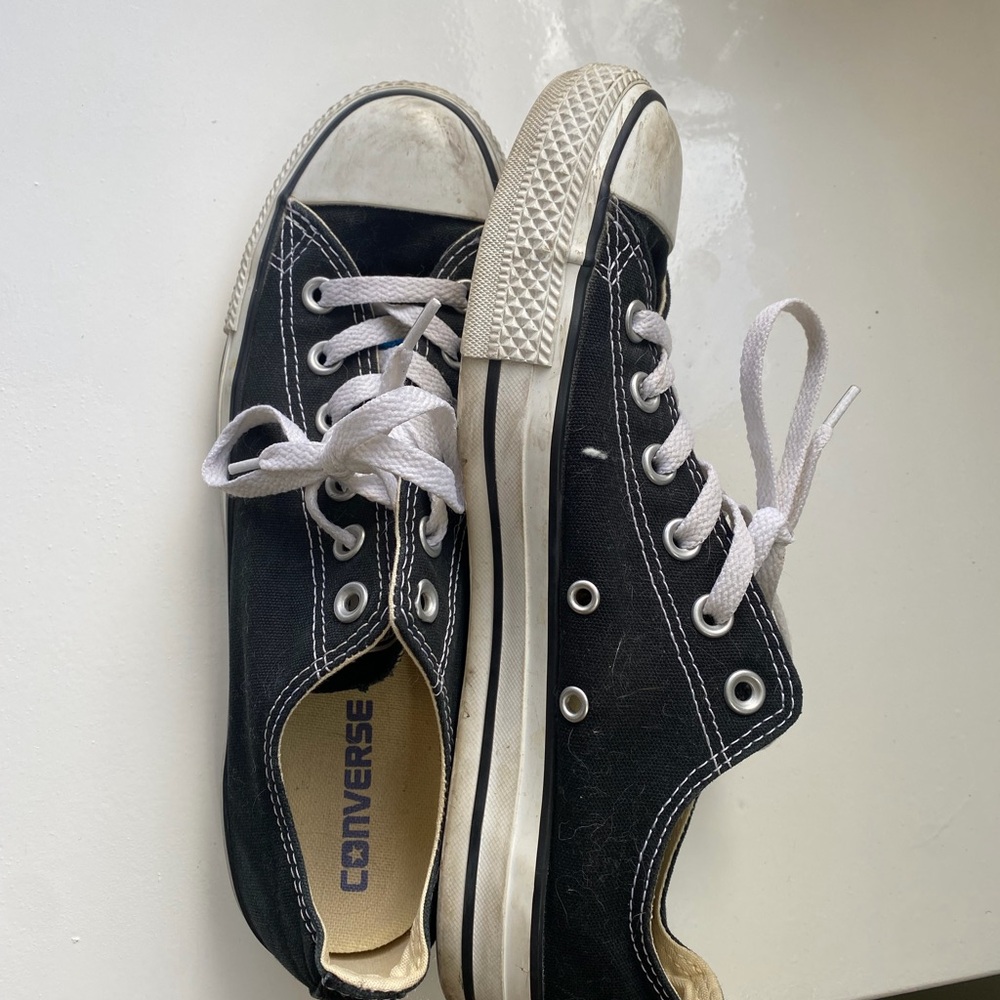 Converse Black and White Athletic Shoes